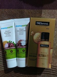 Onion Shampoo And Conditioner + Free Hair Serum