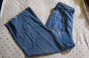 Straight Wide Leg Denim