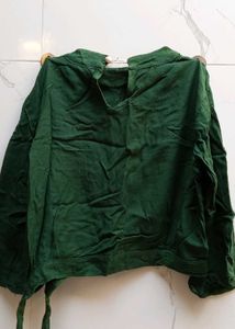 Green Long Sleeve Top