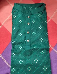 Mens Embroidery Design Mirror Work Kurta