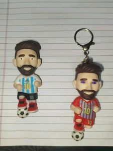 Messi Football Keychains and 1 clay toy