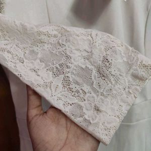 Elegant White Lace Dress