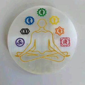 7 Chakra Selenite Charging Plate 🧘‍♀️