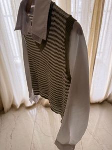 Korean inspired half sweater/shirt