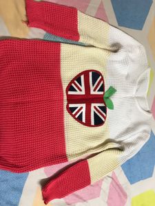 Cute Apple Patch Sweater