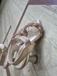Gold Embellished Flats