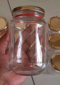 14 Piece Empty Glass Jar Set