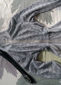 Y2k Grey Sinched Jacket