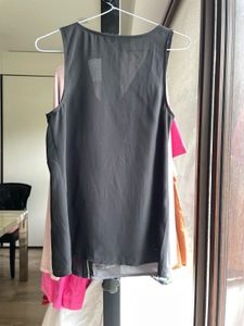 Armani Exchange Drape Neck Sleeveless Top
