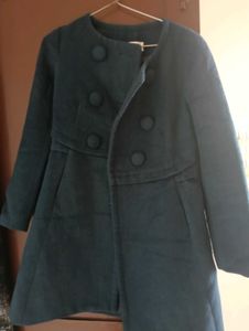 Teal Button-Up Coat