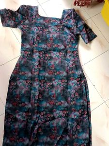 Floral Print Chiffon Dress