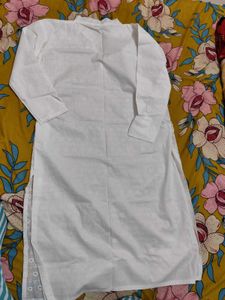 White Cotton Kurti For Fomal Wear🪽