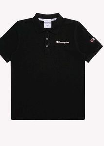 Champion Black Polo Shirt - Size Medium