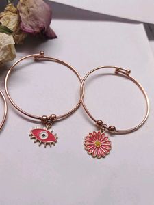 Rose Gold Bracelet Set Of 3