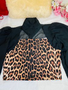 Tigers Print Crop Top👗