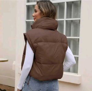 Stylish brown Puffer Vest