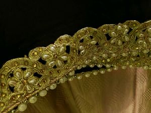 Black Saree with Gold Embellishments