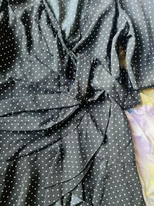 Polka Dot Wrap Dress