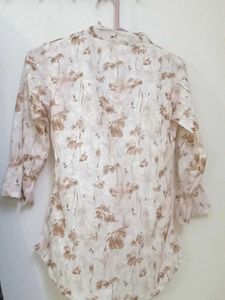 A Lime Floral Top