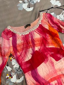 pink cotton kurta