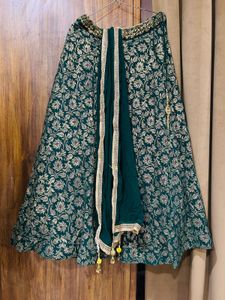 Embroidered Green Blouse