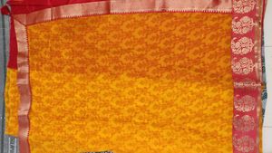 New Yellow  Border Saree