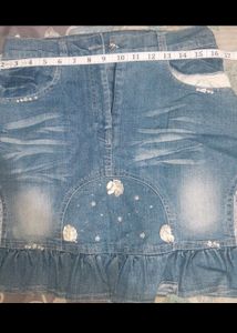 Designer Denim Skirt