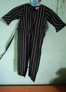 Striped Black Jumpsuit