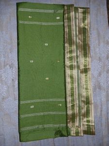 Lime Green Silk Saree
