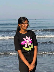 Floral Black T-shirt