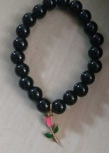 Black Beaded Bracelet