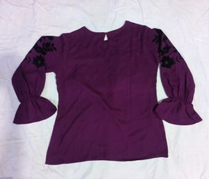 plusS Violet Designer Top
