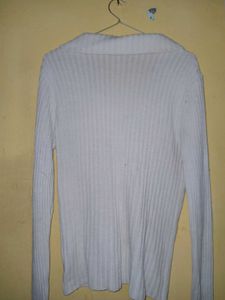 White Jacket With Long Full Sleeves