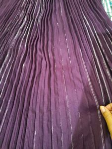Elegant Purple Striped Dress