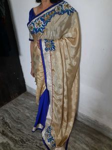 Elegant Embroidered Saree