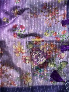 Floral Print Saree