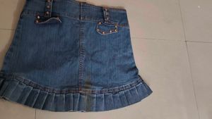 Denim Mini Skirt