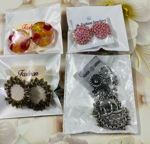 Earrings - Fashion Jewellery 4 Pair Earring