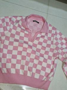 Pink Checkered Top