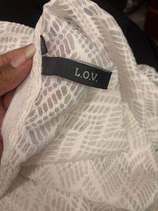 White Sheer Pocket Tee