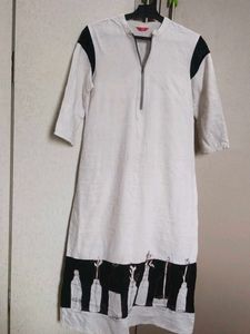 Stylish White W brand kurti (check details)