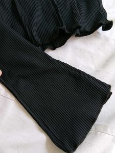 Dramatic Sleeves Crop Top