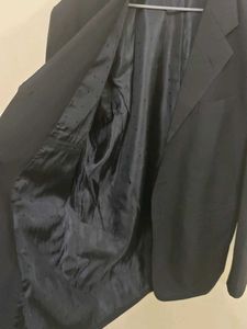 Siyaram Black Suite 40&#34; With 34&#34; Trousers