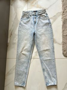 Acid Wash High Waisted Jeans