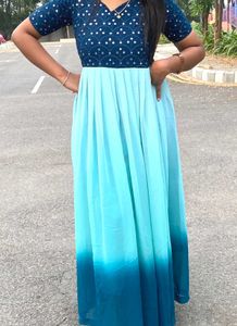 Dual Shade Blue Gown💙