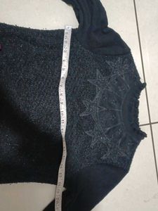 Black Lace Long Sleeve Mini Dress