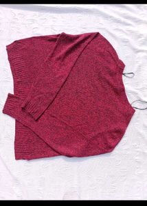 Burgundy H&amp;M Knit Sweater