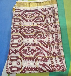 Beige Colour Sari