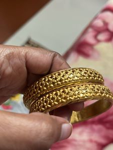 beautiful gold tone bangles