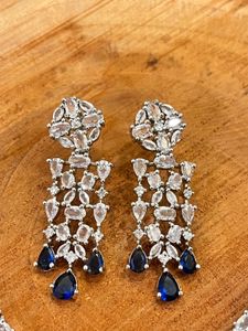 Elegant Blue Stone Jewelry Set